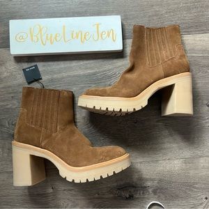 Dolce Vita Caster H2O Booties in Camel Suede NWT